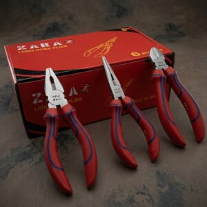 COMBINATION, LONG NOSE, SIDE CUTTING PLIERS