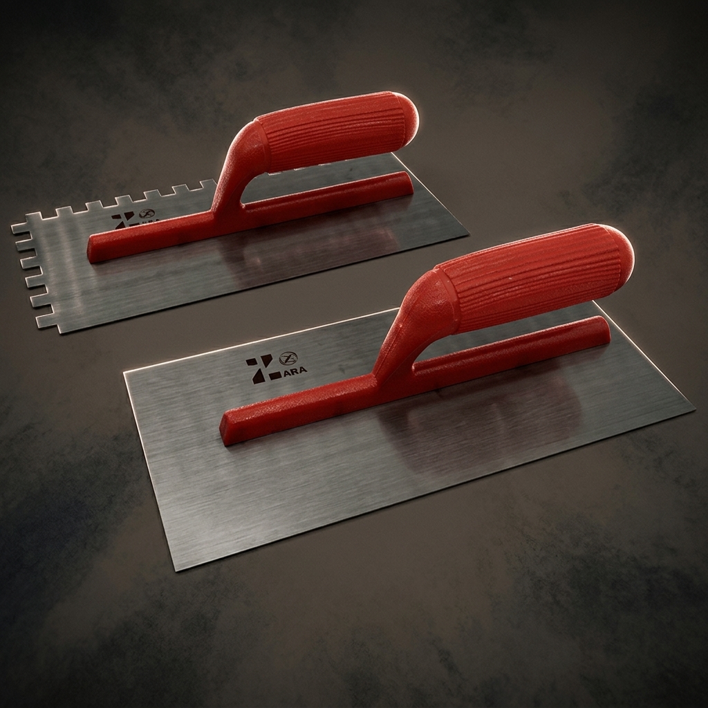 PLASTERING TROWEL PLASTIC HANDLE WITH & WITHOUT TEETH - Image 2