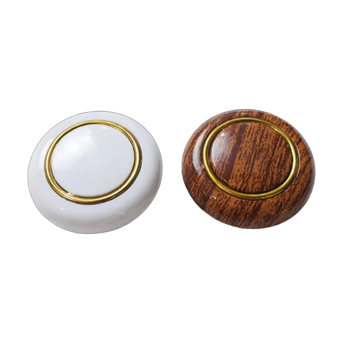 ZARA PVC door knob, white and brown