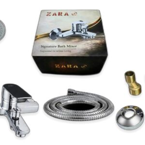 Bath & Shower Mixer AZBM S01, Single-Lever Chrome Shower Mixer Set (ZARA Signature)