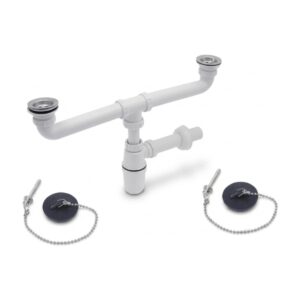 Double Bottle Trap, PVC (Double Bottom Trap)