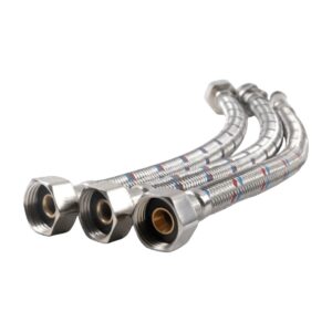 Flexible Hose 45 cm & 60 cm, Stainless Steel (SS Flexible Pipe), Brass Nut
