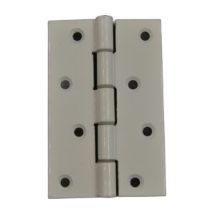 Aluminium Hinges, Glossy & White, 2″ / 3″ / 4″