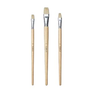 Artist Brush Set, Flat, 12 pcs