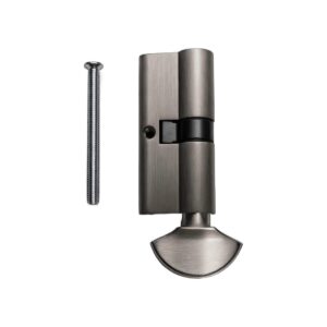 Bathroom Cylinder without Key (Thumb-Turn), Zinc, SN, 60 & 70 mm