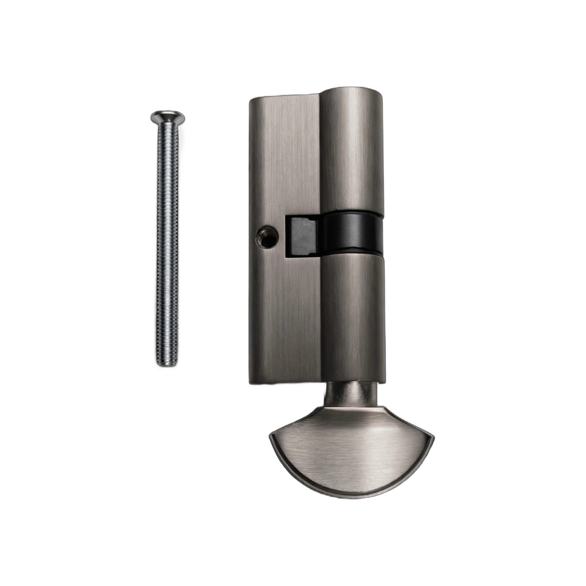 ZARA 70 mm bathroom cylinder with thumb-turn, brushed nickel
