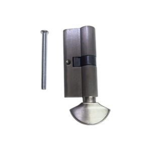 Bathroom Cylinder without Key (Thumb-Turn), Zinc, SN, 60 & 70 mm
