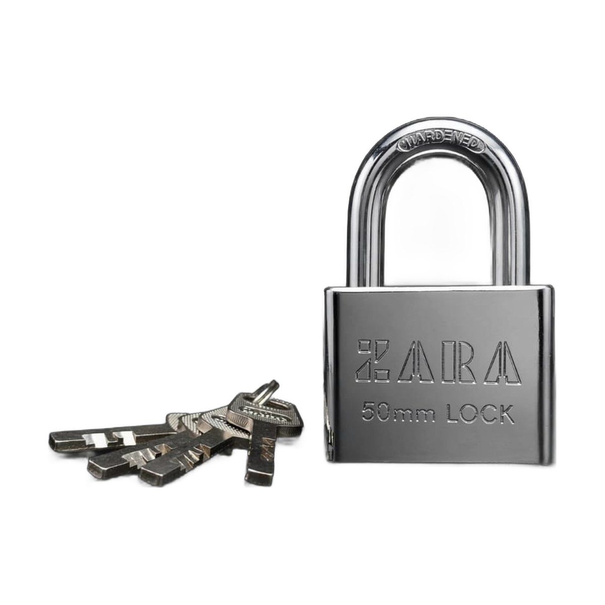 ZARA Tools chrome padlock with keys