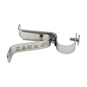 Curtain Bracket CP, Adjustable Curtain Rod Bracket (Silver)