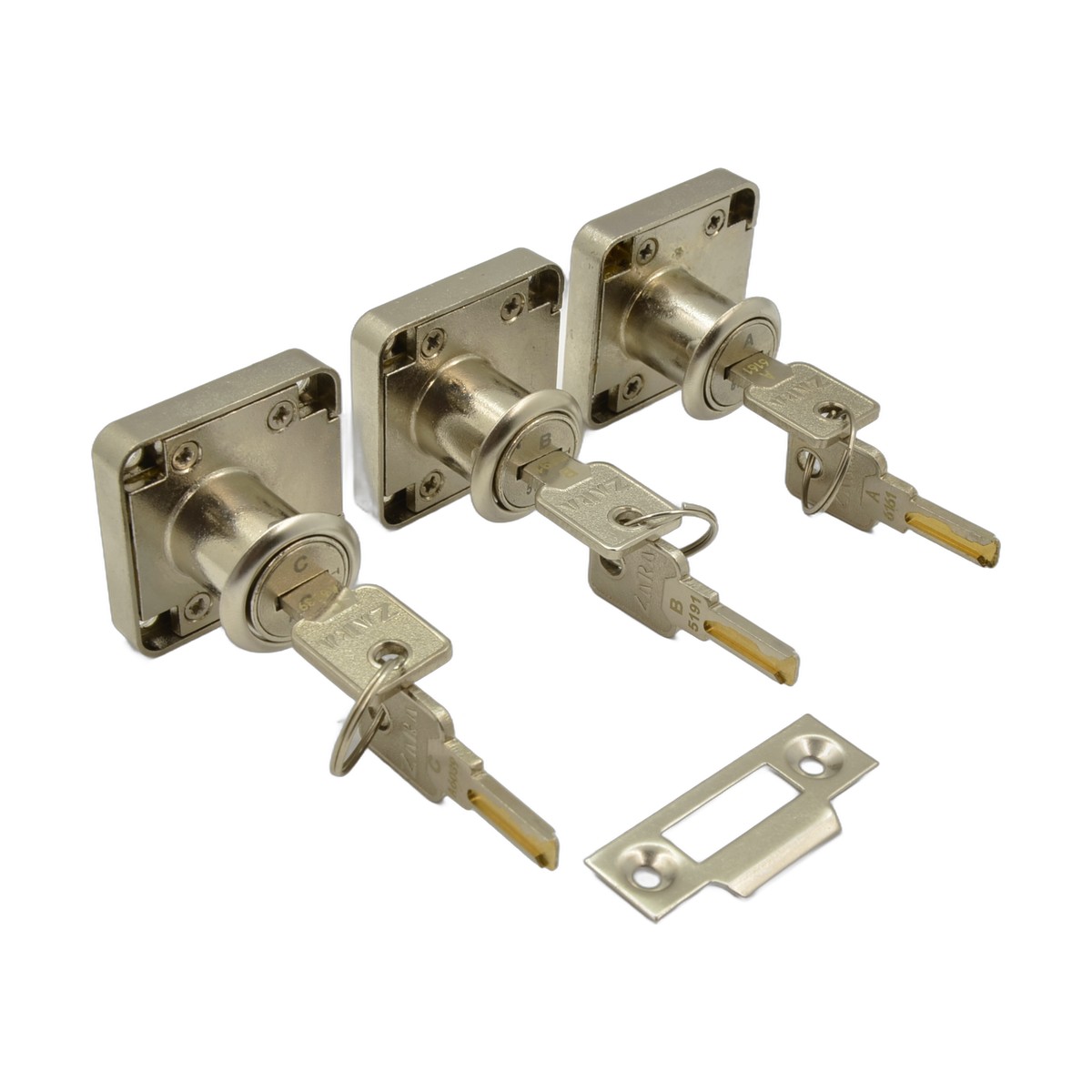 ZARA master key computer drawer locks A, B and C