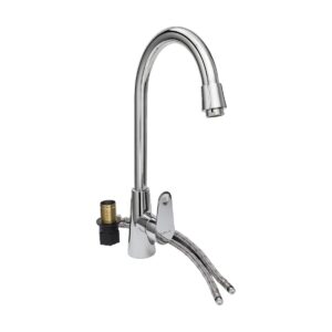 Kitchen Sink Mixer, Single-Lever with Swivel Spout
