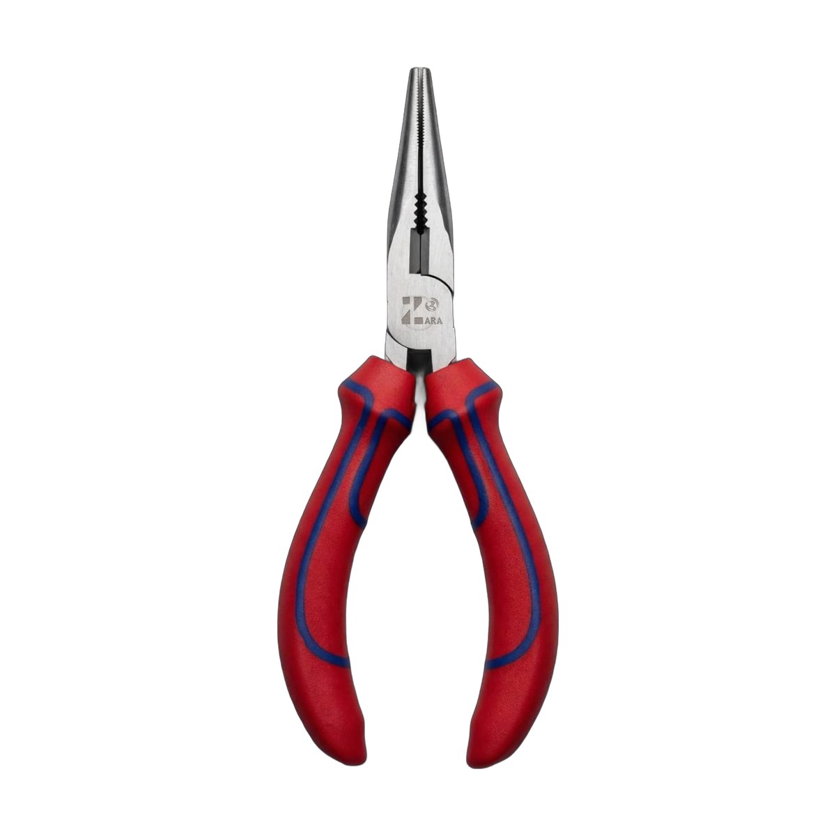 ZARA Tools long nose pliers with red and blue soft grip