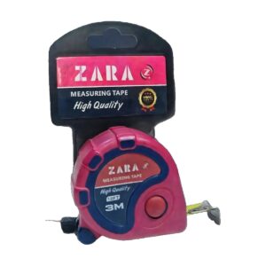 Measuring Tape 3 m to 7.5 m, Red Rubber Grip (Steel Tape Measure)