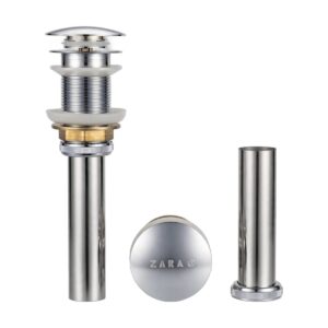 Pop Up Waste (Push-Button Basin Waste), Stainless Steel 1-1/4″ & 1-1/2″