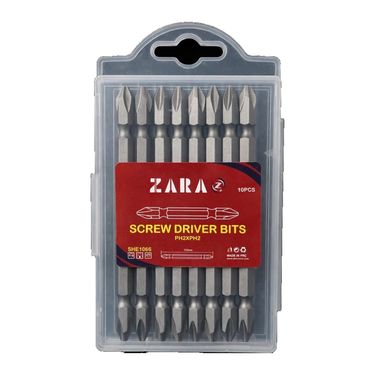 ZARA power bit PH2 x 110 mm set of 10, pack