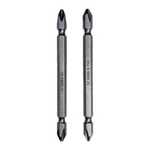 Power Bit PH2 × 110 mm, Double Side, Set of 10 (Long Phillips Screwdriver Bits)
