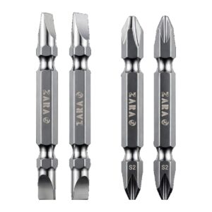Power Bit PH2 × 65 mm, Double Side, Set of 10 (Phillips Screwdriver Bits)