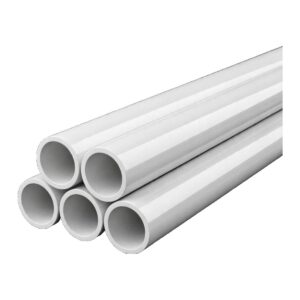 PVC Pipe Schedule 40 (Sch 40), 6 m, 1/2″, 3/4″ & 1″