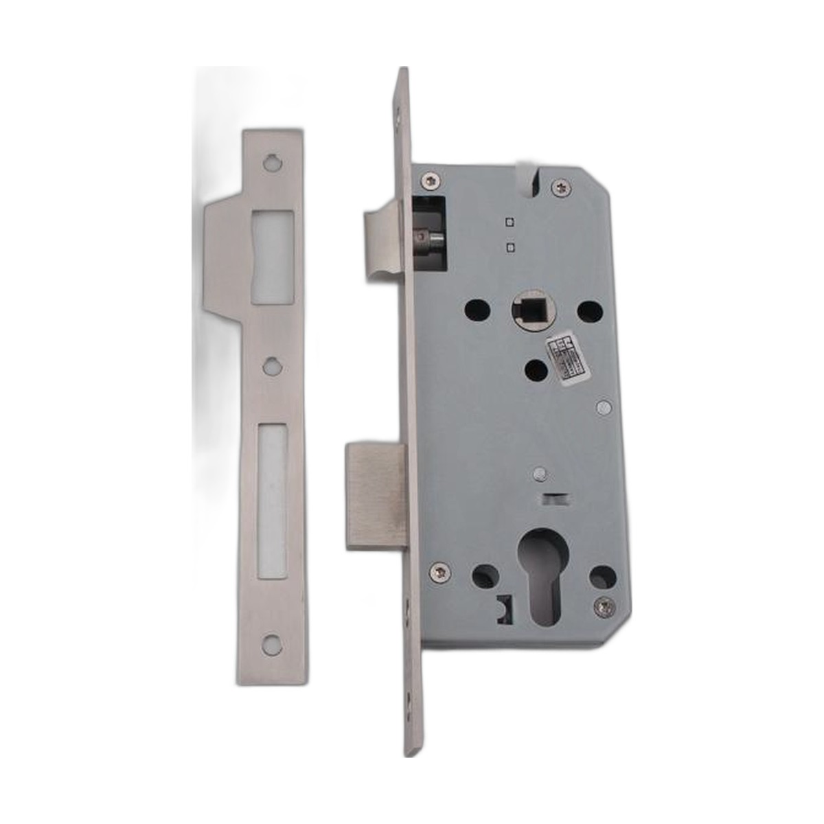 ZARA stainless steel sash lock body AZBMML026 with satin SS304 forend and strike plate