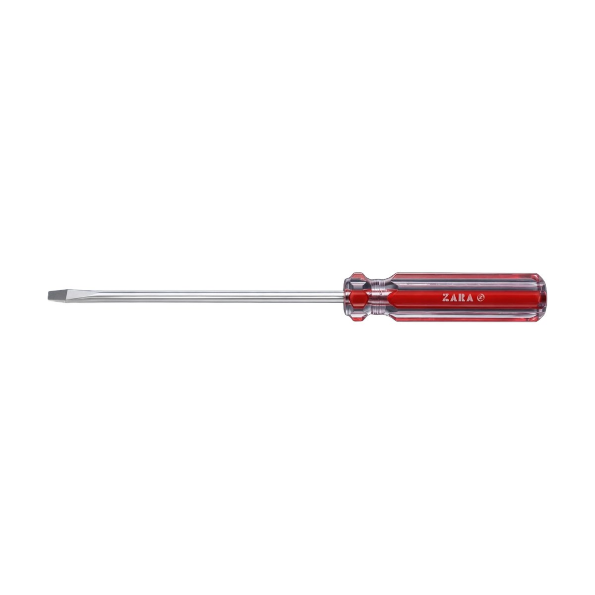 ZARA Screwdriver, red transparent handle