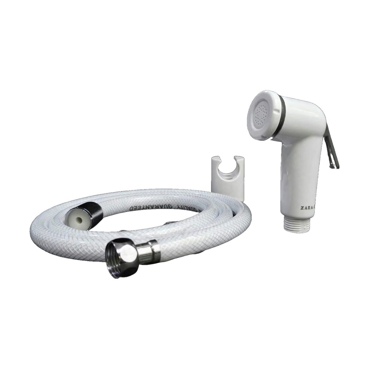 ZARA white ABS shattaf, Art. No. 4084, with hose and holder