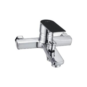 Shower Mixer Set AZBM S01, Single-Lever, Chrome, with Hand Shower & SS Hose