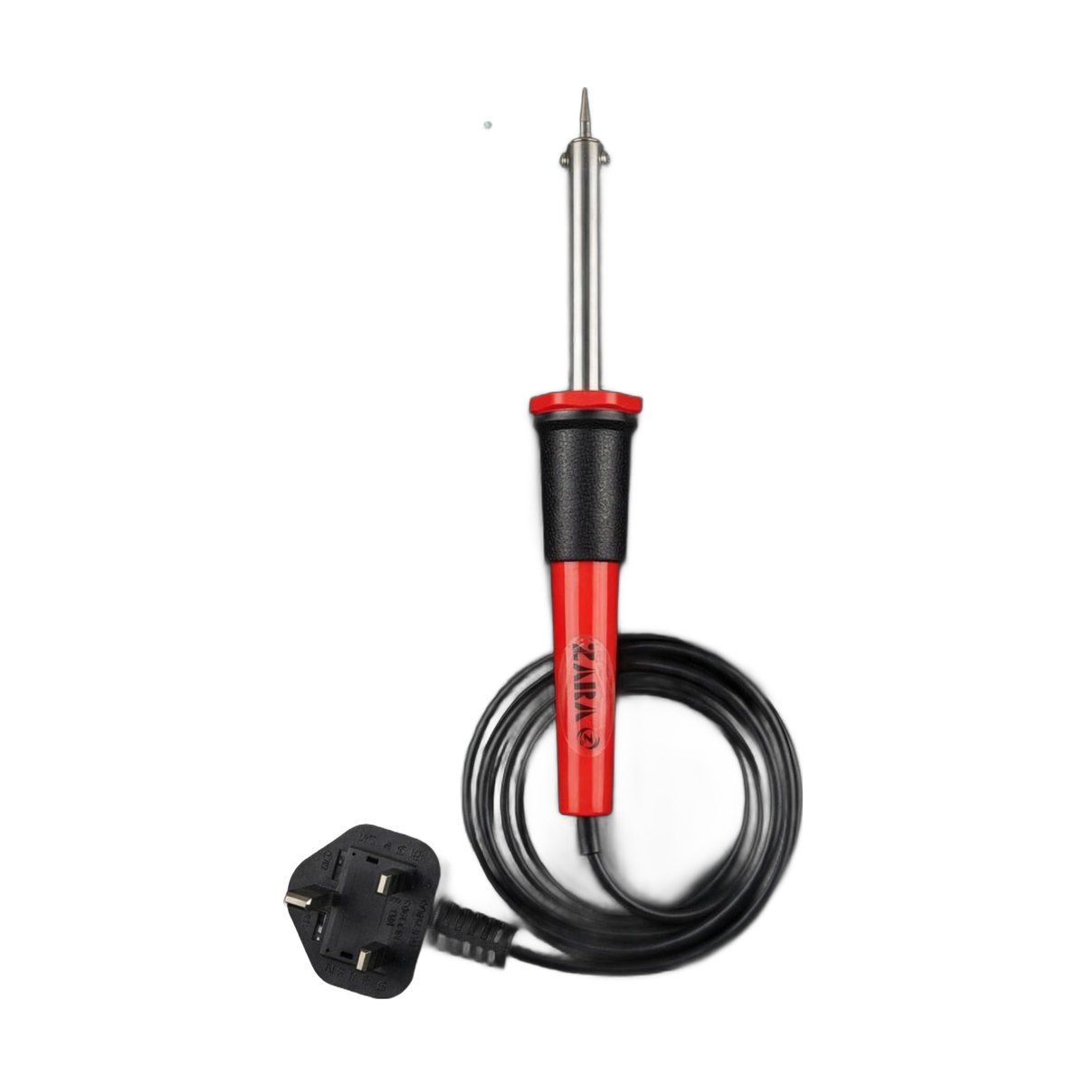 ZARA Tools soldering iron with fine conical tip and UK 3-pin plug