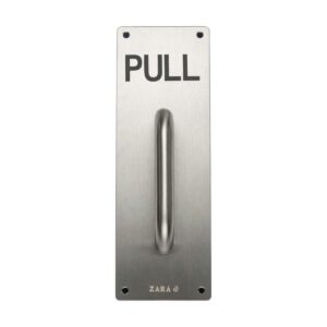 Pull Handle on Plate, Stainless Steel (PULL Plate)