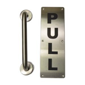 SS Door Handle with Push & Pull Plate