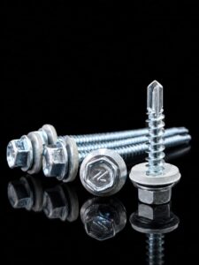 ZARA Tools self-drilling hex head screws with grey EPDM sealing washer, zinc-plated